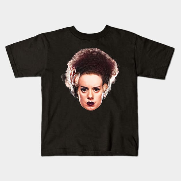 Bride of Frankenstein Kids T-Shirt by MonsterKidRadio